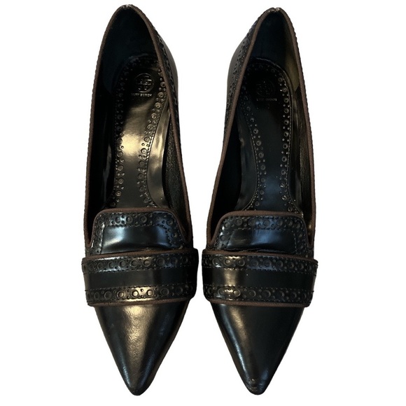 Tory Burch Shoes - TORY Burch Black Patent Leather Kitten Heels size 7.5